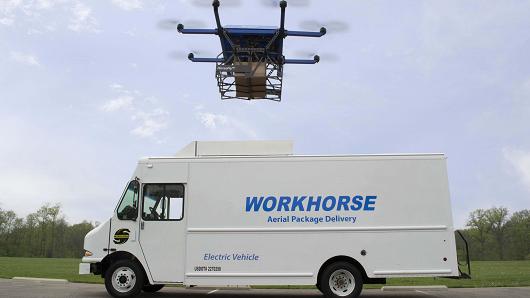 有人想出了无人机送货新方式：让货车当“航母”