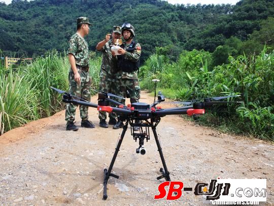 国产DJI M600无人机等新型装备被用于中越边境巡逻