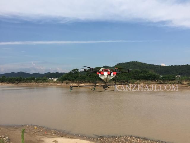 湖南水灾过后，无人机出动助阵灾后防疫