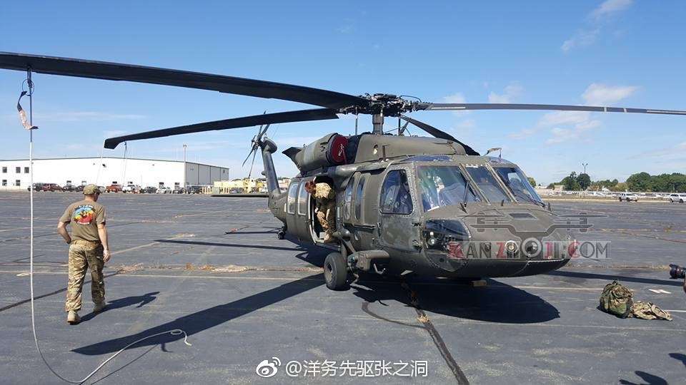 美国陆军航空兵黑鹰直升机与大疆精灵4无人机相撞 轻微受损