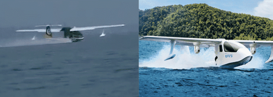 左：顺丰水上无人机；右：优伟斯无人机U65