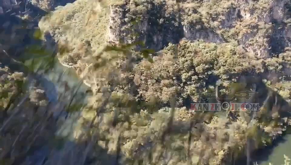 Mavic 2 pro退飞撞树 在峡谷里飞丢
