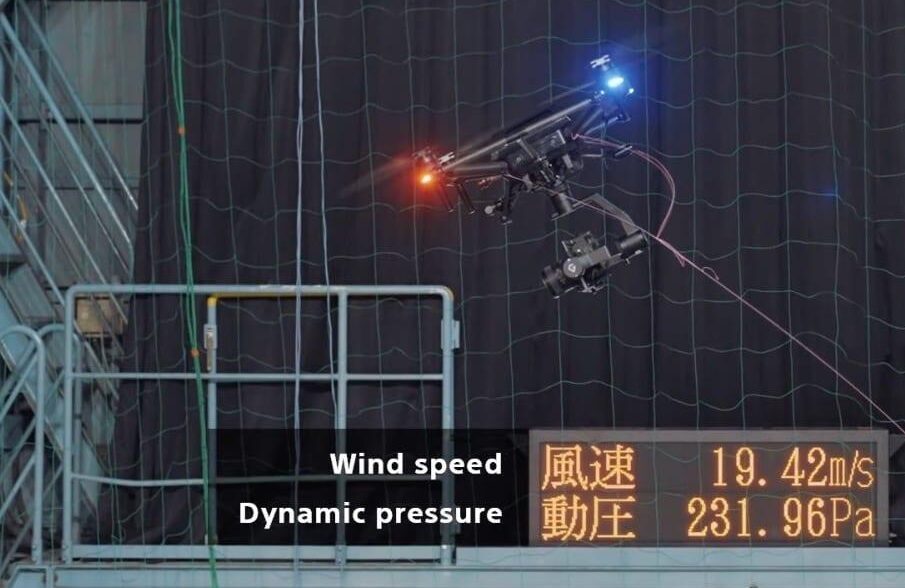 SONY索尼Airpeak无人机在风洞进行测试