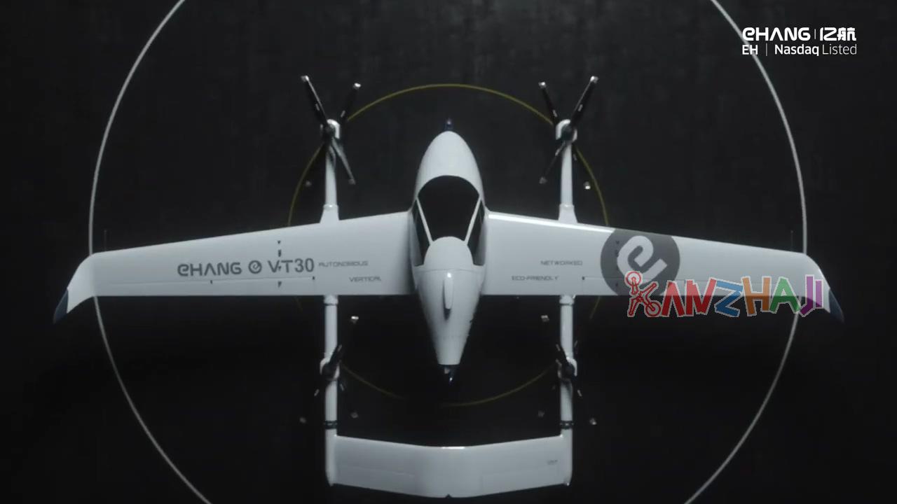 亿航VT-30远程乘客级自主飞行器新视频