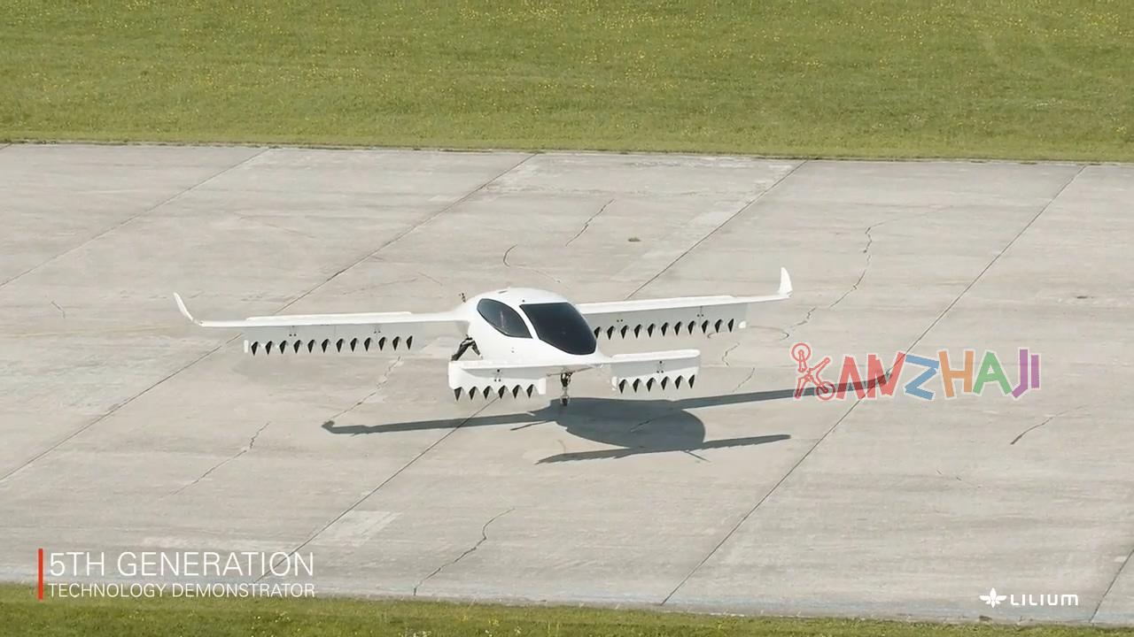 eVTOL开发商Lilium展示了第5代演示机试飞