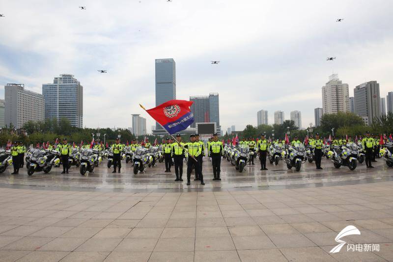 临沂公安交警举行城区“铁骑+铁翼”无人机警务实战应用启动仪式